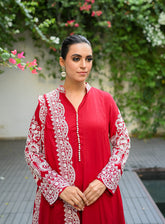 Raad Luxury Embroidered Chiffon 3 Piece Stitched Suit RD24LEF RA07-1215